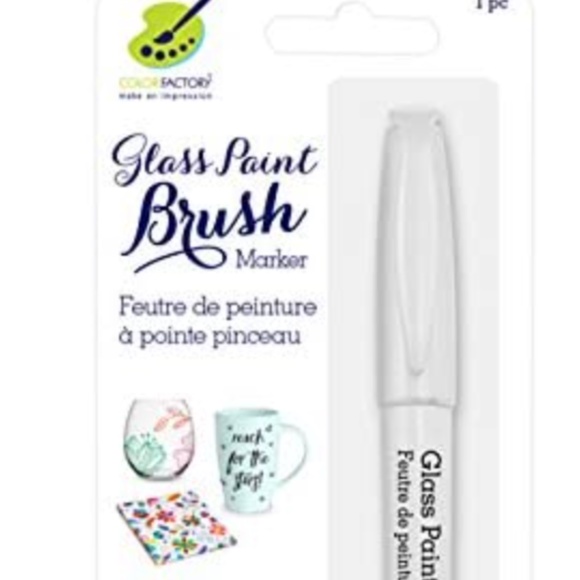 Glass Paint Brush Marker Permanent 15mm, White - Picture 6 of 6